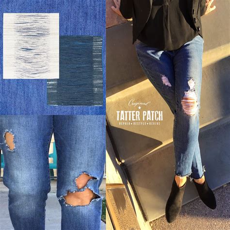 fix  favorite distressed jeans  minutes  tatter patch     iron