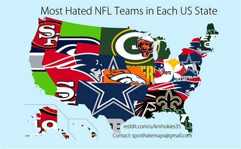 map   americans hate nfl teams   cbssportscom