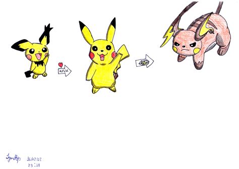 pikachu evolutions  pokecrz  deviantart