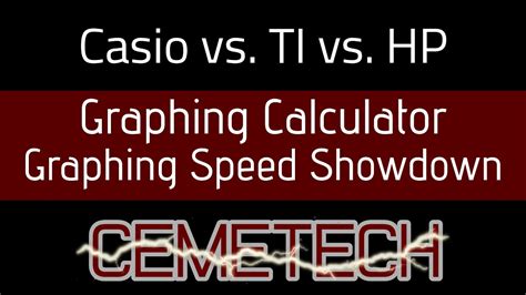 graphing calculator showdown graphing speed youtube