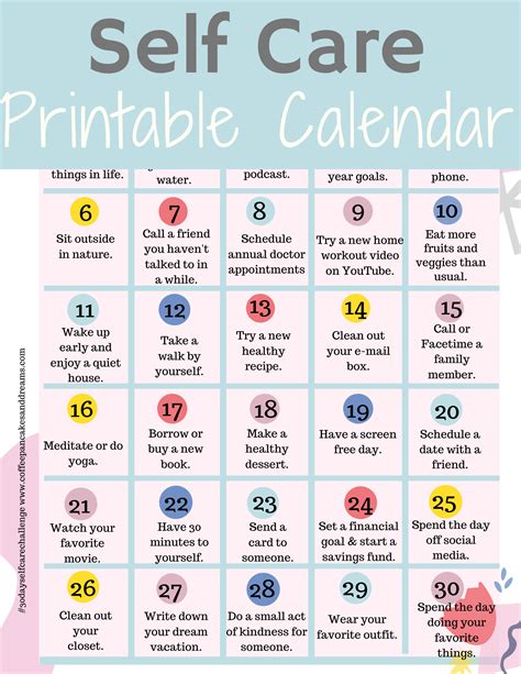 printable  care activities