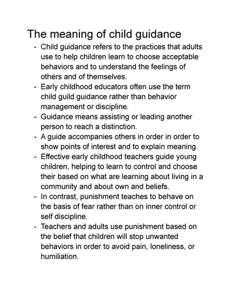 meaning  child guidance  meaning  child guidance child