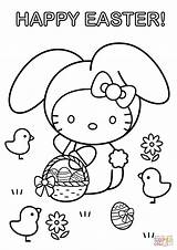 Easter Coloring Kitty Hello Pages Happy Printable Preschool Color Print Paw Patrol Worksheets Sheets Kids Cartoon Disney Colouring Bunny Supercoloring sketch template