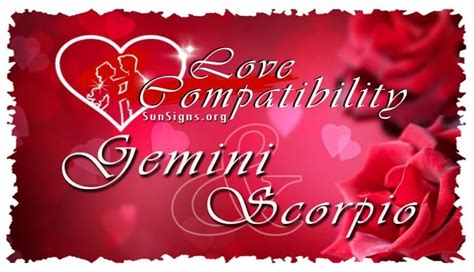 gemini scorpio love compatibility sunsigns