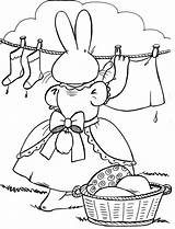 Clothesline Template Coloring Pages sketch template
