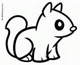 Coloring Pages Squirrels Squirrel Cute Popular Coloringhome sketch template