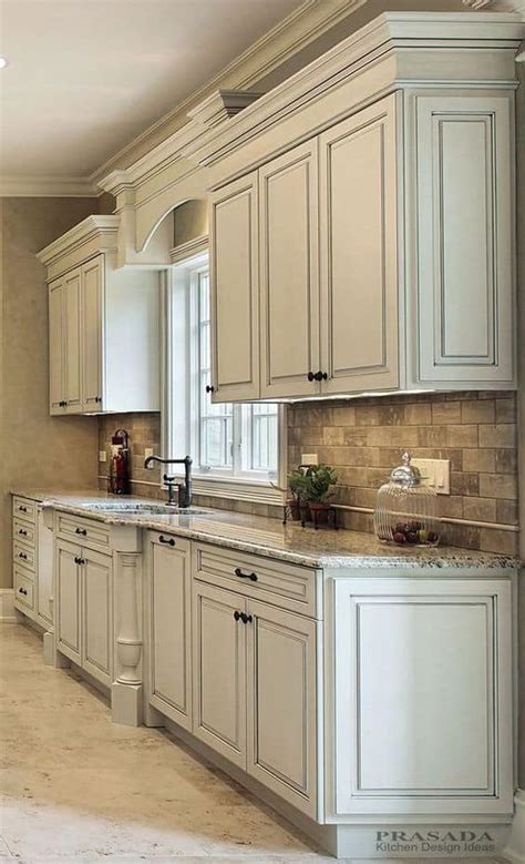antique white kitchen cabinets ideas   liquid image