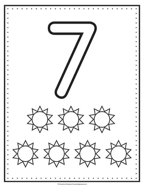 printable number coloring pages  early learners