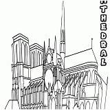 Cathedral Coloring Pages Catholic sketch template