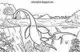 Kronosaurus Lago Dibujos Dinosaur Prehistoric Jurassic Sketch Reptile Aquatic sketch template