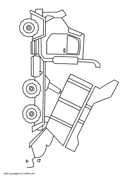 coloring pages  preschoolers dump truck coloring pages printablecom