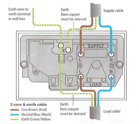 cooker switch  socket wiring diagram wiring diagram