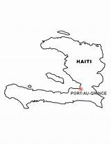 Haiti Coloring Flag Pages Popular sketch template