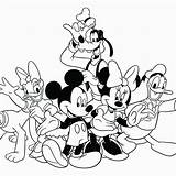 Mickey Clubhouse Typing Goofy Tegninger Getcolorings Dancing sketch template