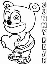 Gummy Bear Coloring Drawing Pages Printable Bears Color Cartoon Colouring Gummi Colorings Kids Book Print Sheets Getcolorings Clipartmag Lucy sketch template