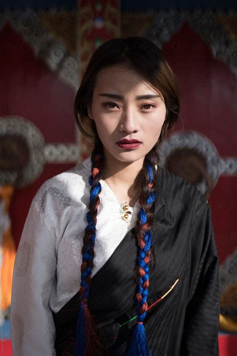 Stunning Traditional Tibetan Woman In Yushu