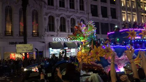 mardi gras parade on canal street cell phone amateur view