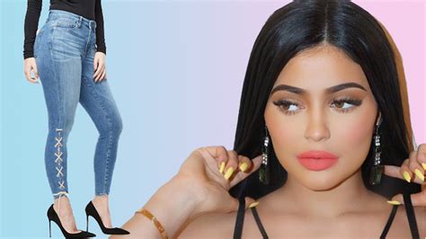 how to get kylie jenner s lace up denim style