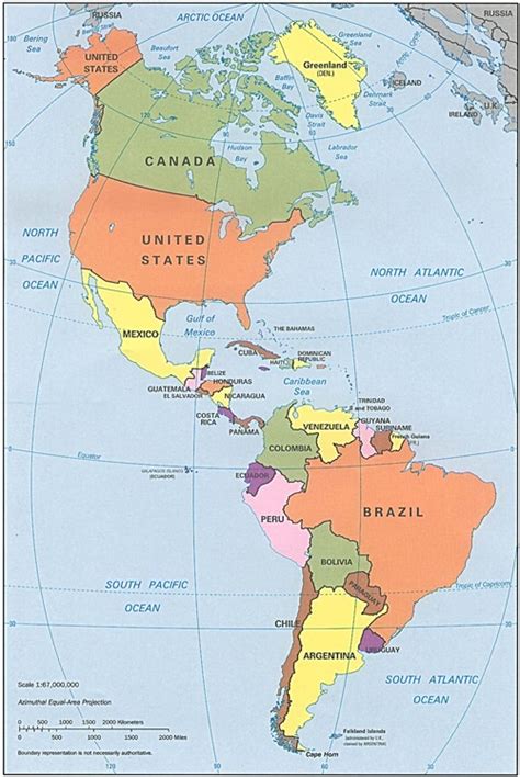 cartes  information sur lamerique amerique du nord du sud  centrale