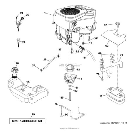 husqvarna ythk    parts diagram  engine