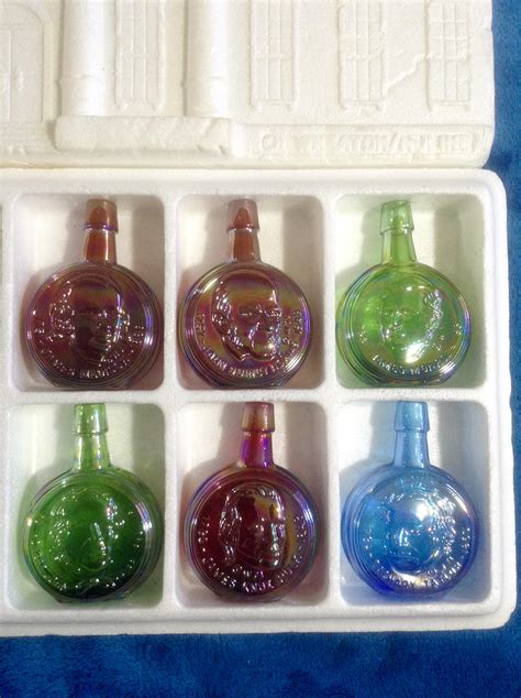 Vintage Wheaton Glass President Miniature Decanter Bottles Collector