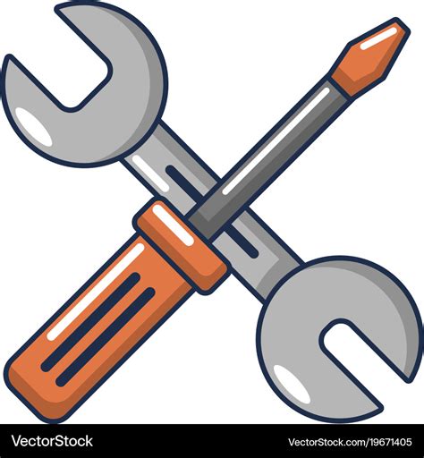 tools repair icon cartoon style royalty  vector image