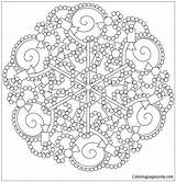 Candy Pages Mandala Sweet Coloring Color sketch template