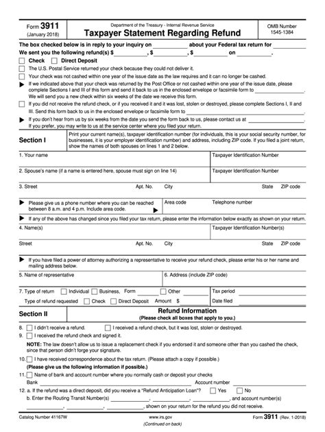 Irs Form 3911 Printable Fill Out And Sign Printable Pdf Template