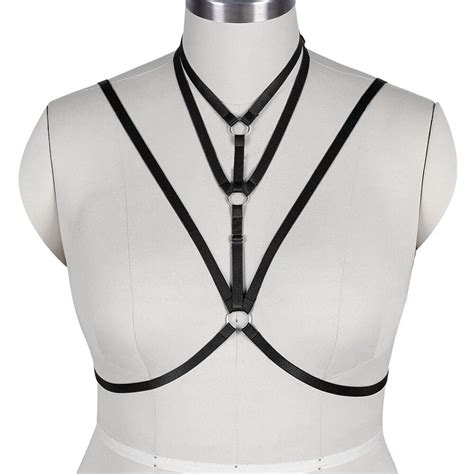 punk harness for busty exotic women sexy plus size lingerie adjust