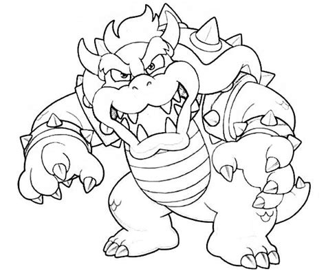 bowser coloring pictures krysten