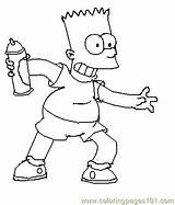 Bart Simpson Coloring Pages Printable Color Step Maggie Marge Online Getcolorings Cartoons sketch template