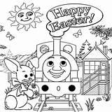 Thomas Train Coloring Easter Pages Printable Happy Birthday Emily Tank Engine Kids Friends Print Sawyer Clipart Worksheets Tom Sheets Activities sketch template