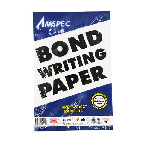 amspec bond writing paper long  department store csi mall