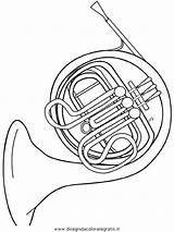 Trombone Disegno Misti Colorare sketch template