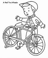 Bicycle Coloring Pages Print Kids Color sketch template