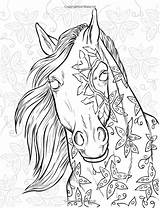 Coloring Horse Pages Magical Colouring Adult Amazon sketch template