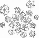 Snowflake Simple sketch template
