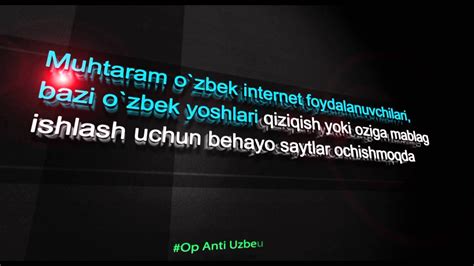 Op Anti Uzbek Porn Web Sites Youtube