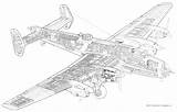 Halifax Cutaway Handley Airwar Lyndon Drawings Fenster Flugzeug Japones Bombardero G4m Mitsubishi Flugzeuge sketch template