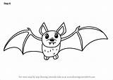 Bat Cartoon Brown Drawing Draw Little Step Kids Tutorials Drawingtutorials101 sketch template