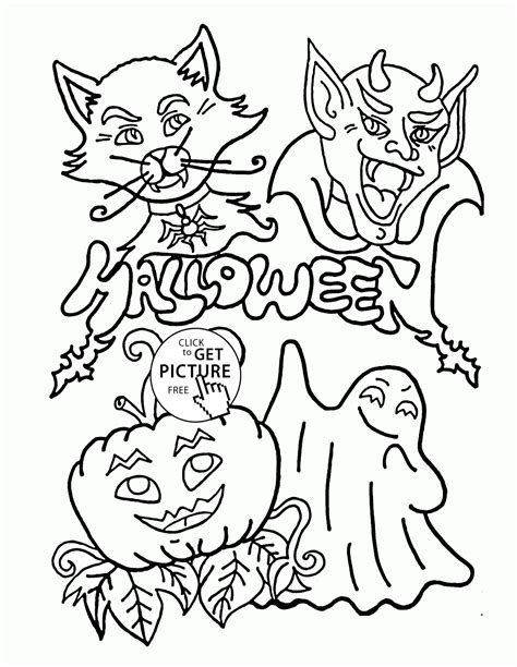 funny halloween coloring pages  kids holidays printables