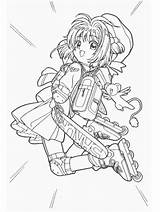 Coloring Pages Cardcaptors Cartoons Easily Print sketch template