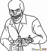 Gta Drawing Coloring Pages Franklin Draw Mask Skull Drawings Clipart Michael Clinton Clipartmag Step Halo Santos Los Drawdoo Webmaster Chop sketch template