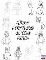 Bible Prophet Prophets Minor Sunday Joel God sketch template