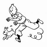 Tintin Snowy Criminal Pursuit sketch template