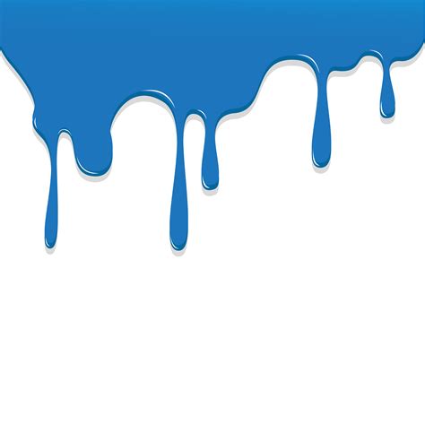 paint blue color dripping color droping background vector illustration