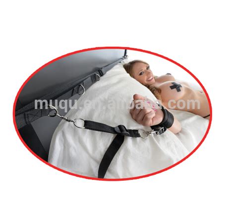 New Bed Restraint Belt Soft Pu Sex Handcuff Leather Hand Bondage Male