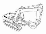 Excavator Coloring Pages Equipment Truck Wecoloringpage Excavators Heavy Lego Construction Cat Cartoon Drawings Kids Machinery Template การ วาด Sheets ภาพ sketch template