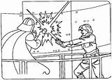 Coloring Luke Skywalker Pages Wars Star Library Clipart Fight Darth Vader sketch template