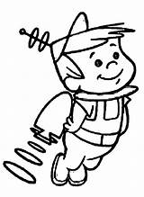 Jetsons Jetson Elroy Supersonicos Wecoloringpage Picapiedras sketch template